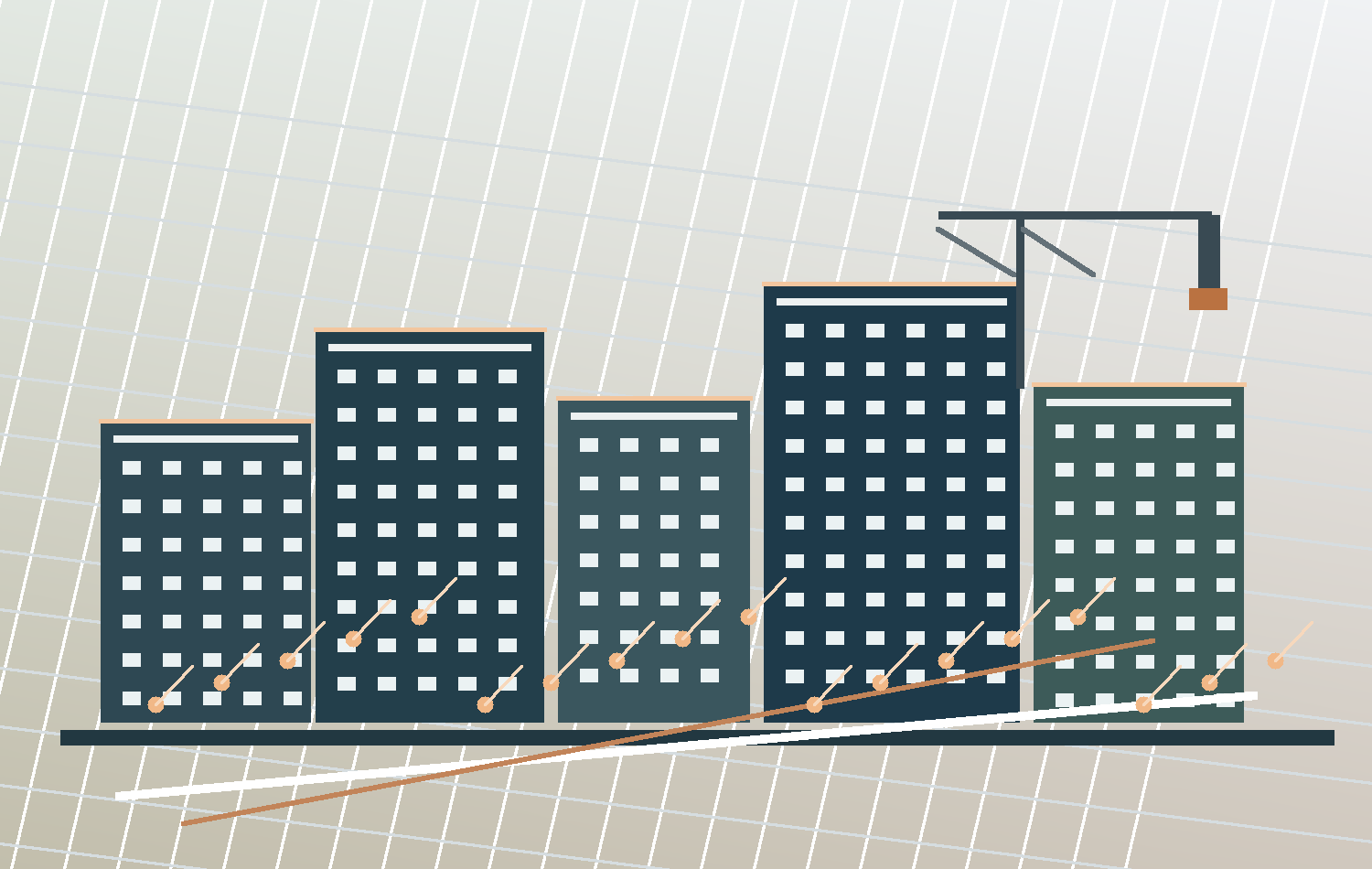 Institutional buildings and smart infrastructure coordination network
